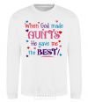 Sweatshirt When God made AUNTS He gave me the BEST White фото