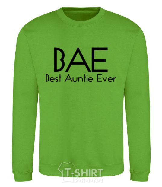 Sweatshirt Best auntie ever orchid-green фото