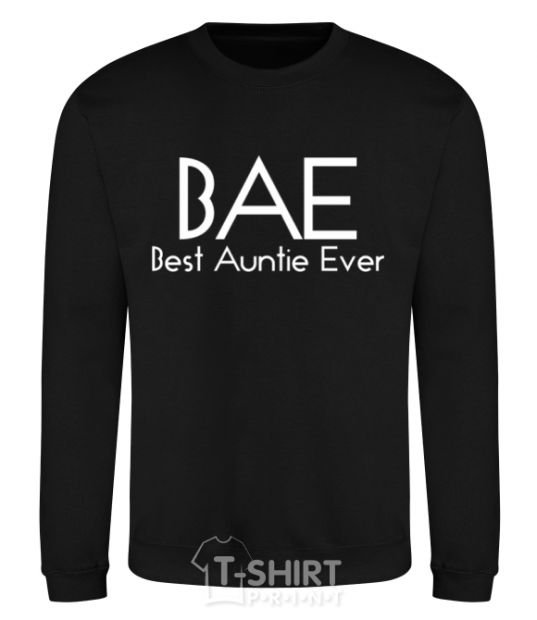 Sweatshirt Best auntie ever black фото