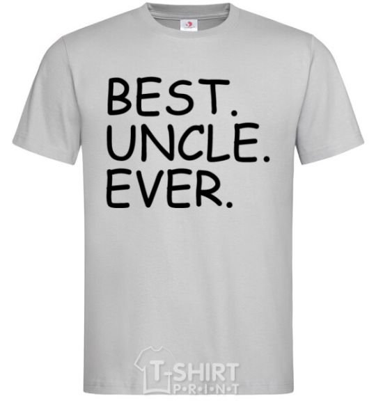 Men's T-Shirt Best uncle ever grey фото