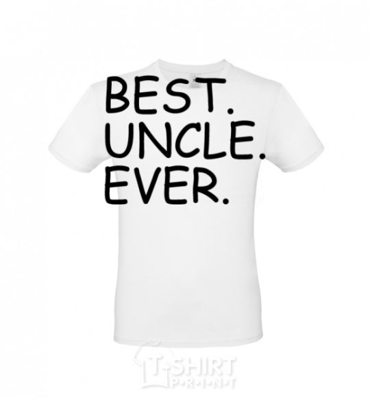 Men's T-Shirt Best uncle ever White фото