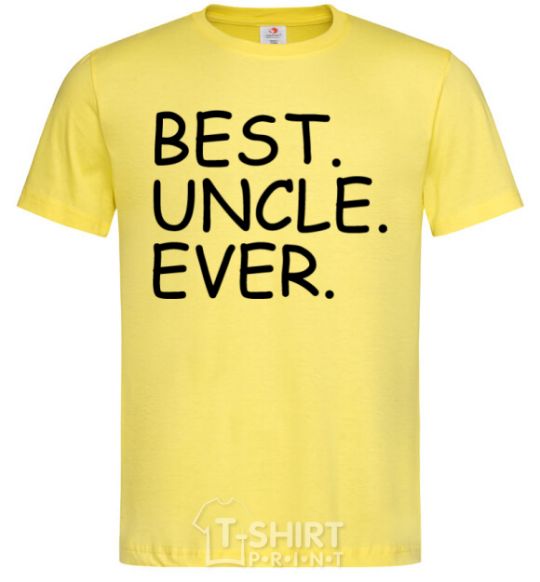 Men's T-Shirt Best uncle ever cornsilk фото