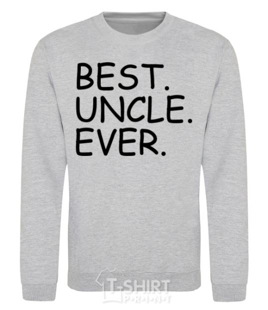 Sweatshirt Best uncle ever sport-grey фото