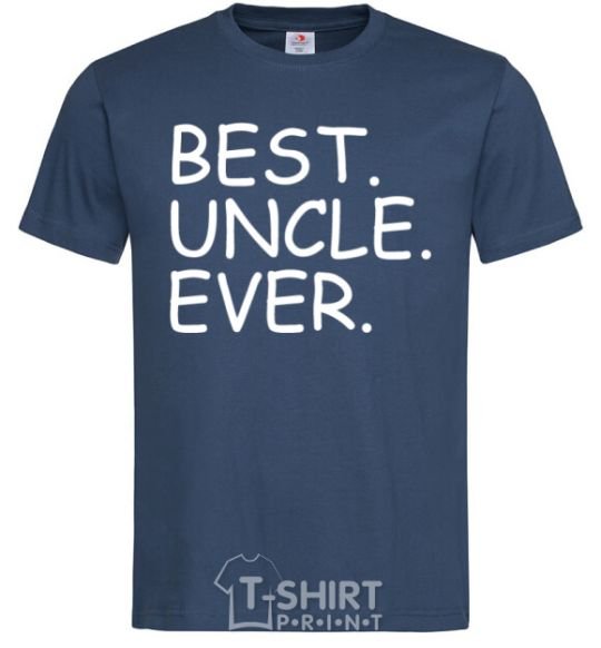 Men's T-Shirt Best uncle ever navy-blue фото