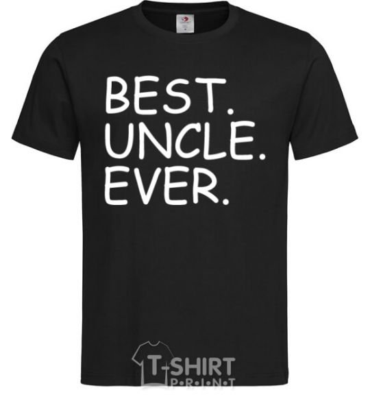 Мужская футболка Best uncle ever Черный фото