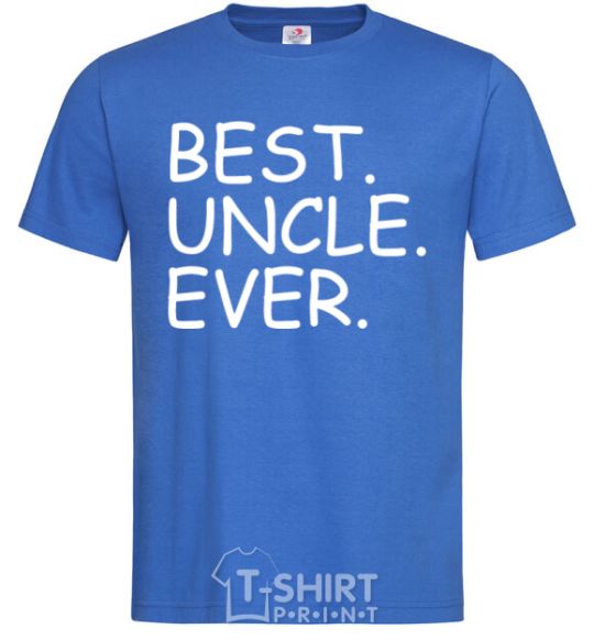 Men's T-Shirt Best uncle ever royal-blue фото