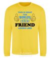 Sweatshirt This is the worlds best friend looks like yellow фото