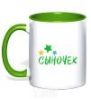 Mug with a colored handle Sonny kelly-green фото