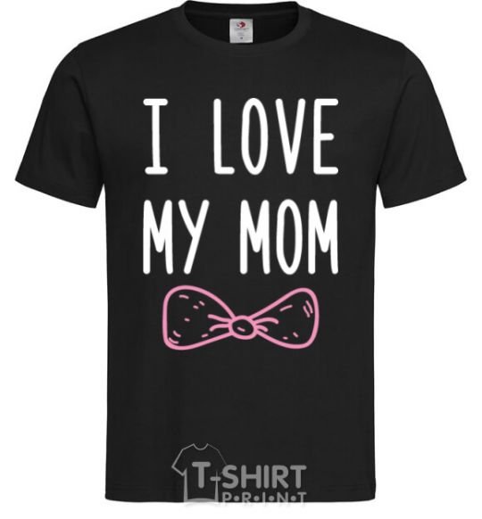 Men's T-Shirt I love my MOM2 black фото