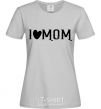 Women's T-shirt I love MOM Lovely grey фото