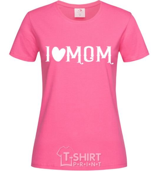 Women's T-shirt I love MOM Lovely heliconia фото