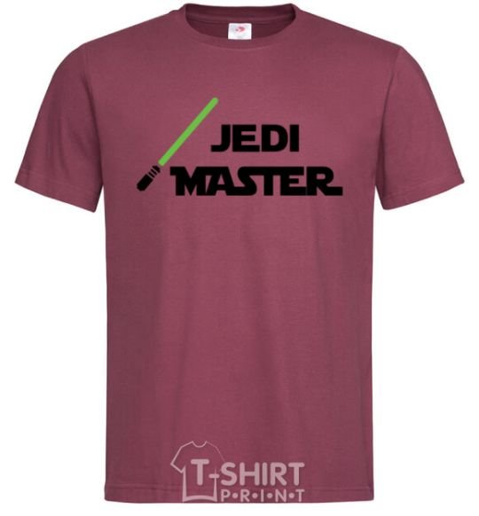 Мужская футболка Jedi Master Бордовый фото