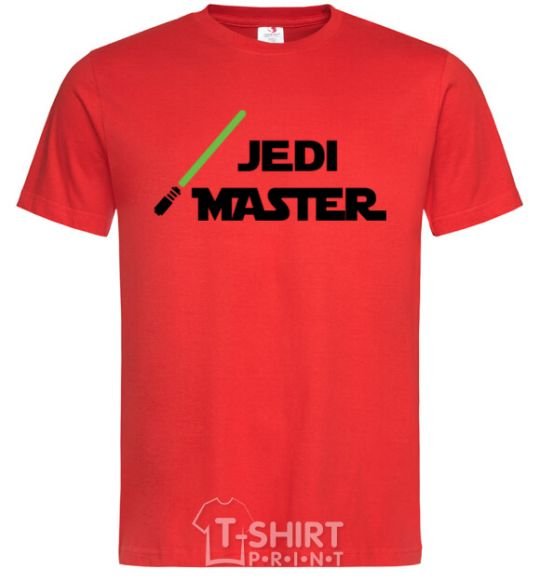 Мужская футболка Jedi Master Красный фото