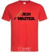 Мужская футболка Jedi Master Красный фото