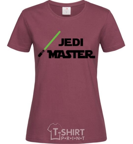 Женская футболка Jedi Master Бордовый фото