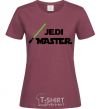 Women's T-shirt Jedi Master burgundy фото