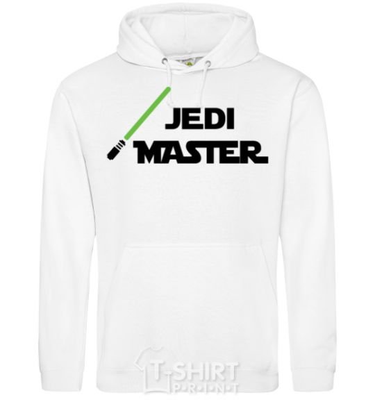 Men`s hoodie Jedi Master White фото