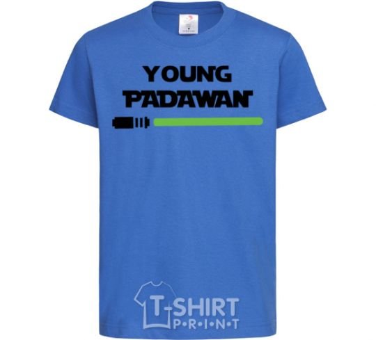 Kids T-shirt Young Padawan royal-blue фото