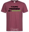 Men's T-Shirt Young Padawan burgundy фото