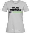 Women's T-shirt Young Padawan grey фото