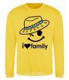 Sweatshirt I Love my family_DAD yellow фото