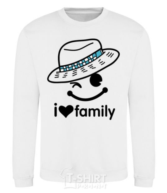 Sweatshirt I Love my family_DAD White фото