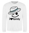 Sweatshirt I Love my family_DAD White фото