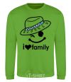 Sweatshirt I Love my family_DAD orchid-green фото