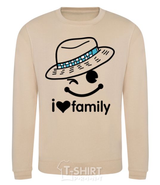 Sweatshirt I Love my family_DAD sand фото