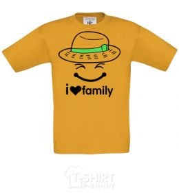 Kids T-shirt I Love my family_Kid cornsilk фото