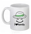 Ceramic mug I Love my family_Kid White фото