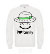 Sweatshirt I Love my family_Kid White фото