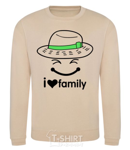 Sweatshirt I Love my family_Kid sand фото