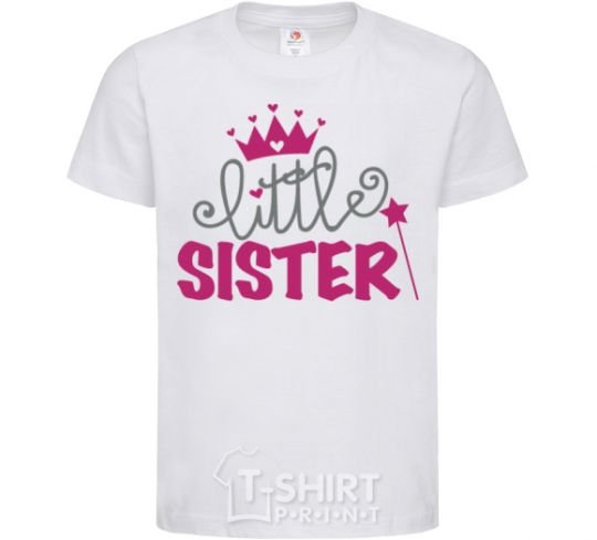 Kids T-shirt Little sister V.1 White фото