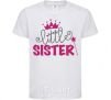 Kids T-shirt Little sister V.1 White фото