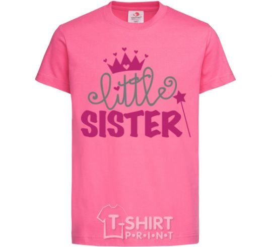 Kids T-shirt Little sister V.1 heliconia фото