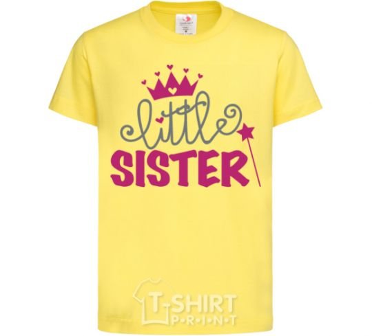 Kids T-shirt Little sister V.1 cornsilk фото