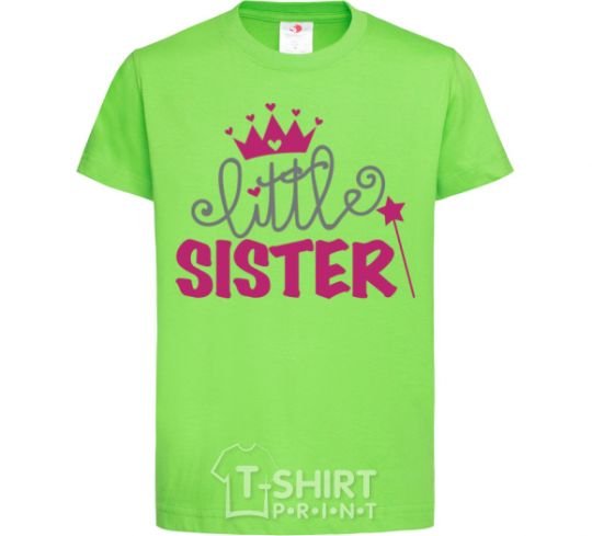 Kids T-shirt Little sister V.1 orchid-green фото