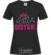 Women's T-shirt Little sister V.1 black фото