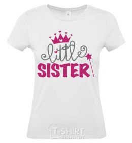 Women's T-shirt Little sister V.1 White фото