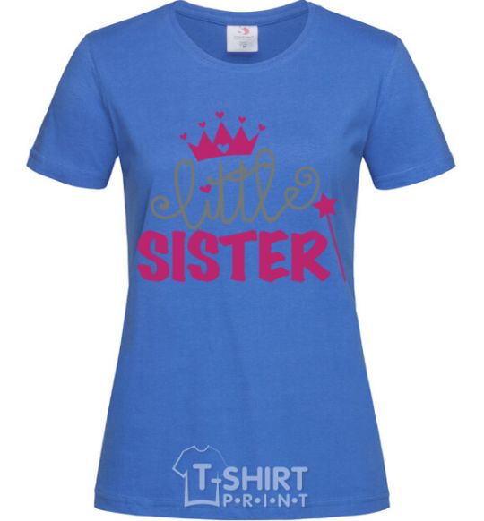 Women's T-shirt Little sister V.1 royal-blue фото