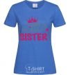 Women's T-shirt Little sister V.1 royal-blue фото