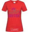 Women's T-shirt Little sister V.1 red фото