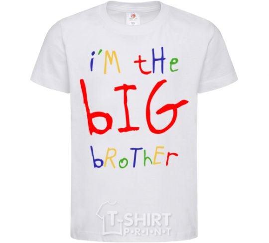 Kids T-shirt I am the big brother White фото