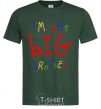 Men's T-Shirt I am the big brother bottle-green фото