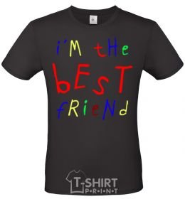 Men's T-Shirt I am the best friend black фото