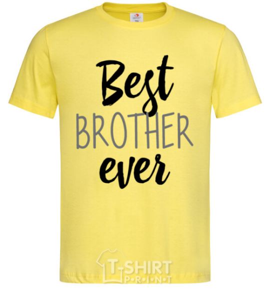 Men's T-Shirt Best brother ever V.1 cornsilk фото