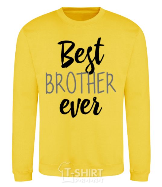 Sweatshirt Best brother ever V.1 yellow фото