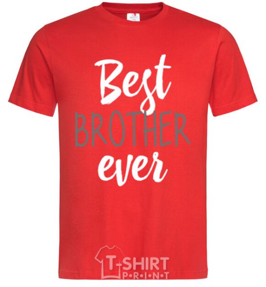 Men's T-Shirt Best brother ever V.1 red фото