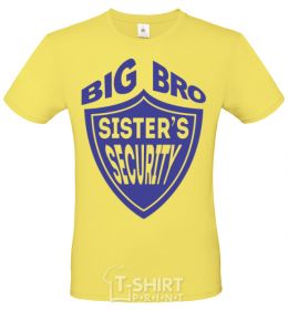Men's T-Shirt BIG BRO sisters security cornsilk фото